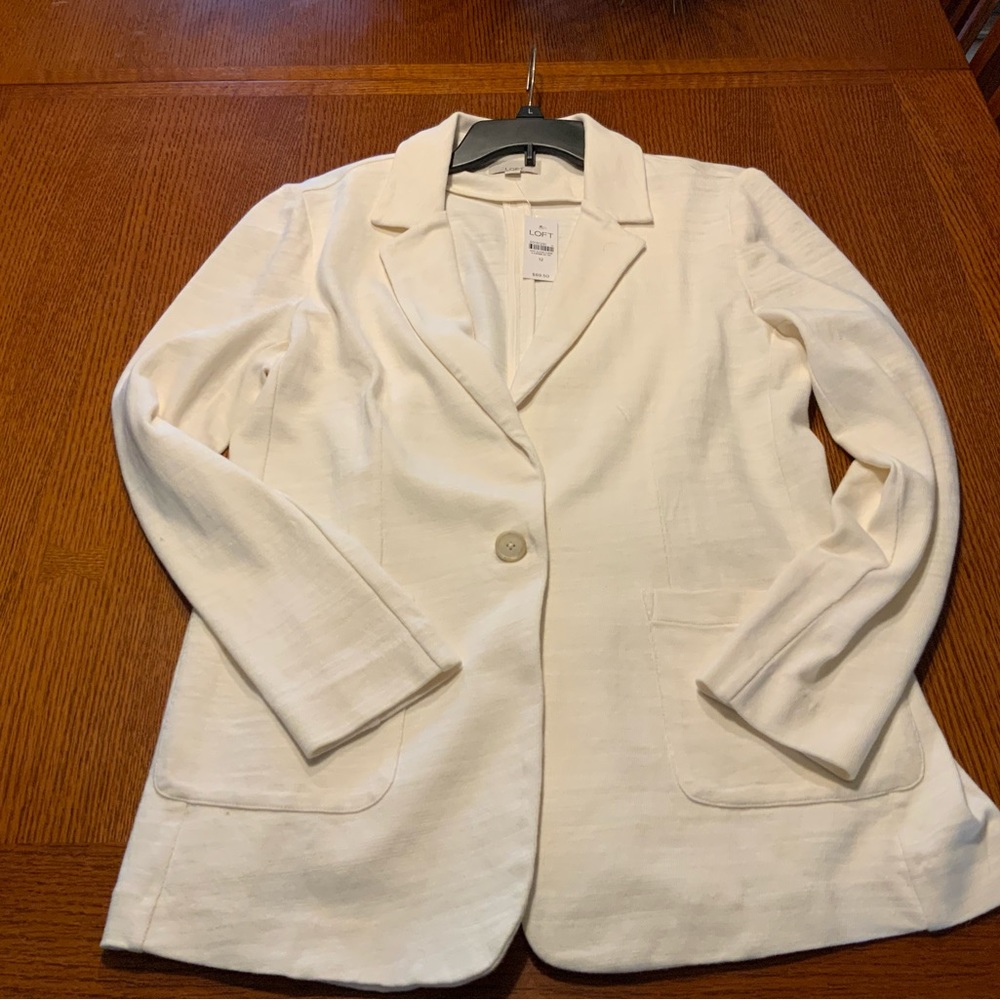 Loft Blazer Ivory and Super Soft Size 12